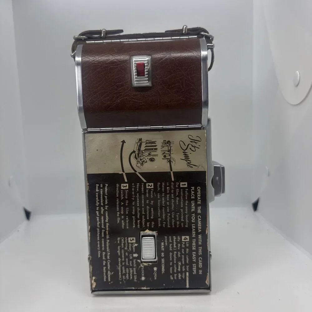 Vtg Polaroid Folding Land Camera Model 95a Circa 1950s Antique untested Clean